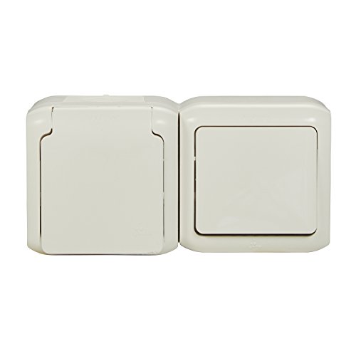 Legrand 782371 forix 4000900290 – Interruptor de Cambio, salpicaduras (IP44), para montaje en la pared, Estándar de Color Blanco