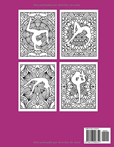 Libro Di Gimnasia Femenina Coloración Mandala: Libro Para Colorear Mandala Gimnasia | Libro De Gimnasia Para Niños Y Adolescentes | Dibujos De ... - Gimnasia Ritmica | Coloración Antiestrés.