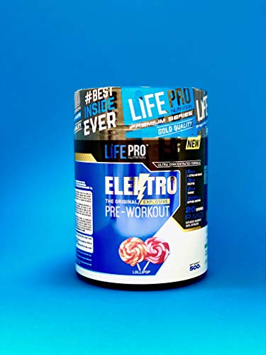 Life Pro Elektro 500g | Pre Workout en Polvo | Suplemento Pre Entreno | Nueva Formula (WATERMELON)