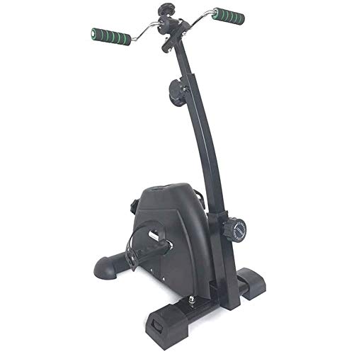 LILIS Máquina de Step Pedal portátil Ejercitador - mano, brazo y pierna Máquinas de ejercicios Venta ambulante con el monitor LCD - Ajustable aparatos de ejercicios de rehabilitación for personas mayo