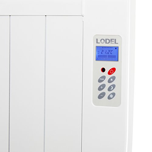 Lodel RA6 - Emisor Térmico Digital Bajo Consumo, 900 de Potencia, 6 Elementos, Programable, Diseño Ultrafino y Ligero