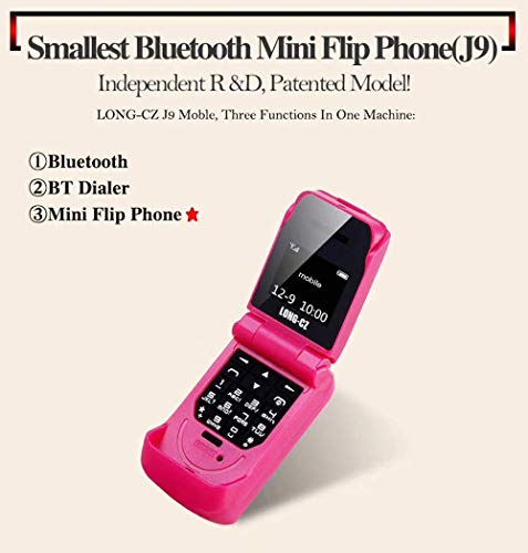 LONG-CZ J9 World Mini teléfono móvil Flip más pequeño GSM desbloqueado