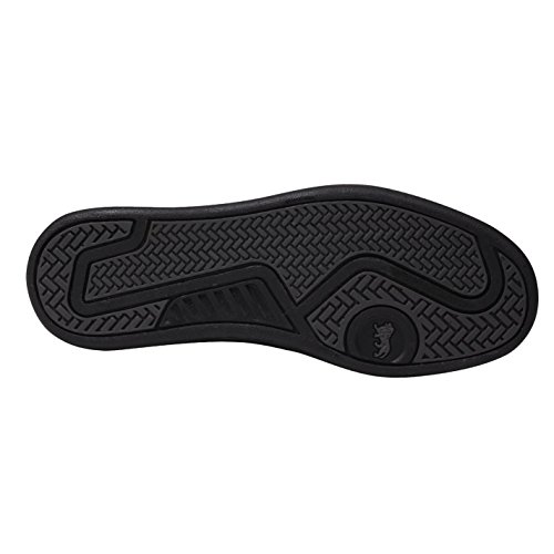 Lonsdale Leyton - Zapatillas de piel para niños con cordones para niños, color Negro, talla 39 1/3 EU