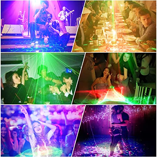 Luces de discoteca, luces de fiesta, luces LED RGB activadas por sonido para DJ, mini luz estroboscópica con control remoto para niños, cumpleaños, fiestas de karaoke, boda[Clase energética A+++]