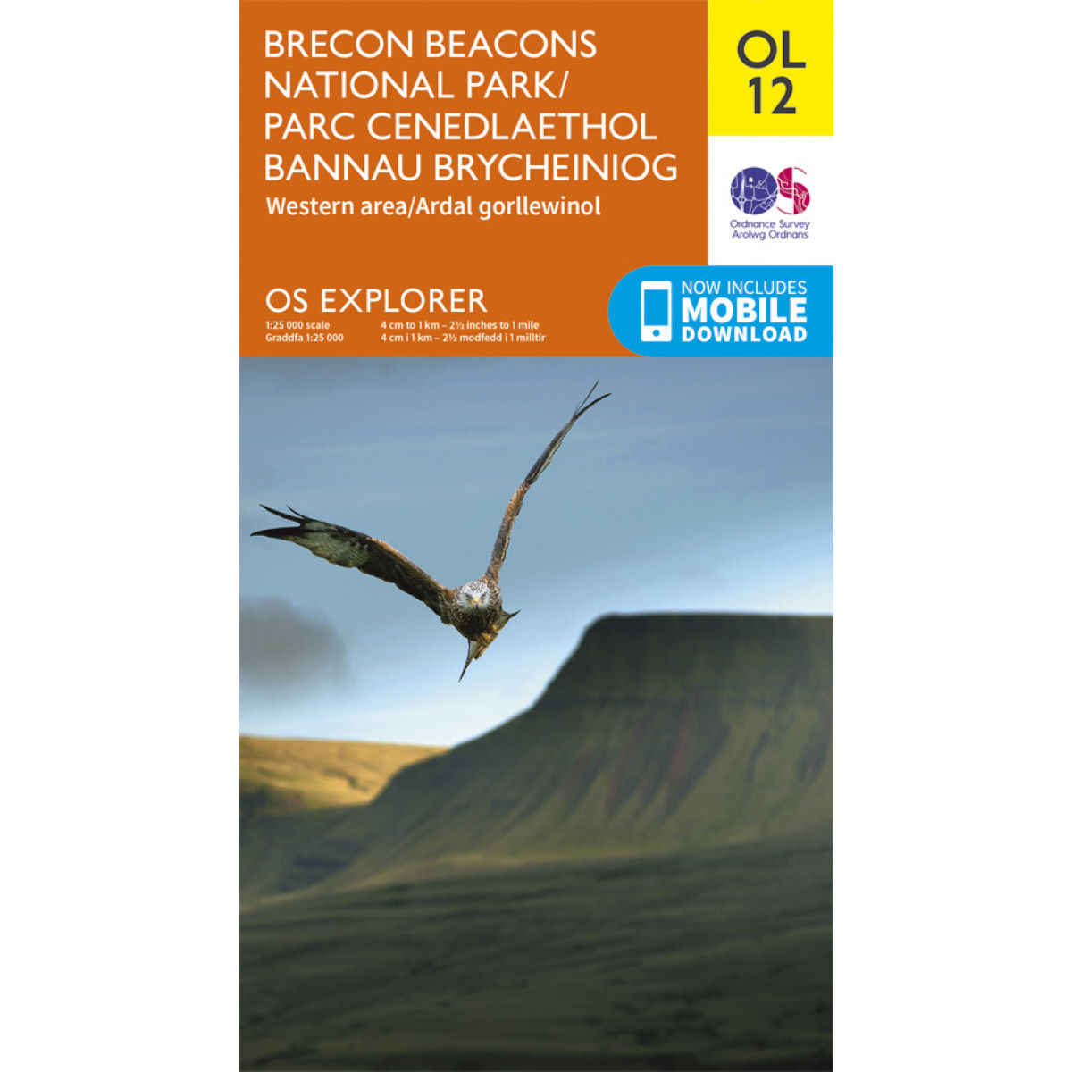 Mapa del Parque Nacional Brecon Beacons Ordnance Survey OL12 - Mapas