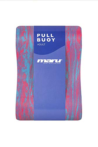 Maru Swirl Pull Buoy, Adult, Blue/Pink