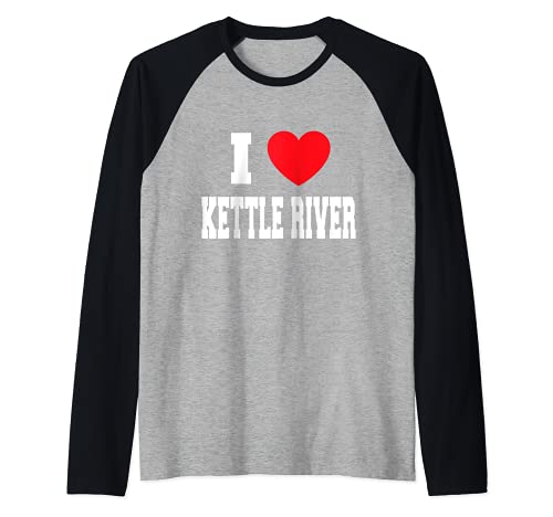Me encanta Kettle River Camiseta Manga Raglan