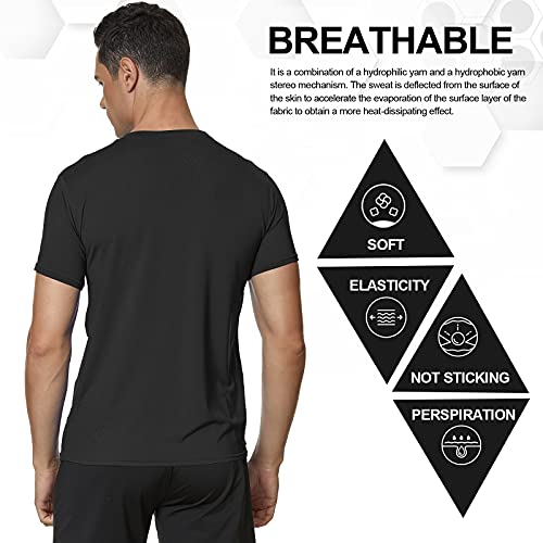 MEETWEE Deportes Camisetas Hombre, Camiseta de Manga Corta Ropa para Hombre para Running Atletismo