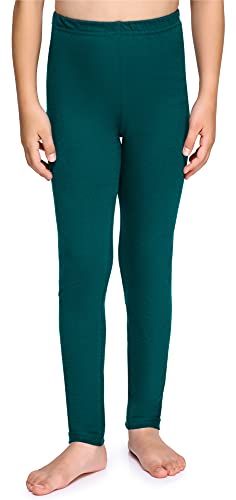 Merry Style Leggins Mallas Pantalones Largos Ropa Deportiva Niña MS10-225 (Verde Esmeralda,140)