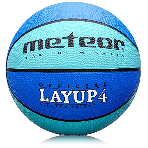 meteor Balón Baloncesto Talla 4 Pelota Basketball Bebe Ball - para niños y jouvenes para Entrenar y Jugar - Talla 4 Layup