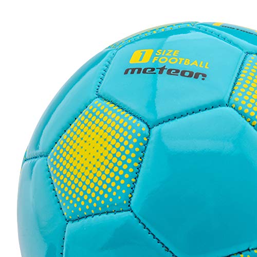 meteor Balón de Fútbol para Niños y Juventud y Adultos Tamaño 5 4 3 1 para Ejercicio Al Aire Libre Juego Entrenamiento de Football (#5, Azul)