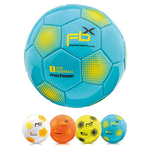 meteor Balón de Fútbol para Niños y Juventud y Adultos Tamaño 5 4 3 1 para Ejercicio Al Aire Libre Juego Entrenamiento de Football (#5, Azul)