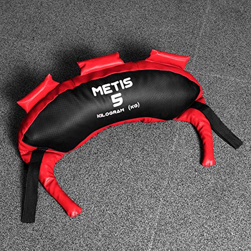 METIS Saco Búlgaro Lastrado – Variedad de Pesos 5kg-30kg o Conjunto Completo | Material Fitness Musculación para Entrenar en Casa o en el Gimnasio (Set Completo)