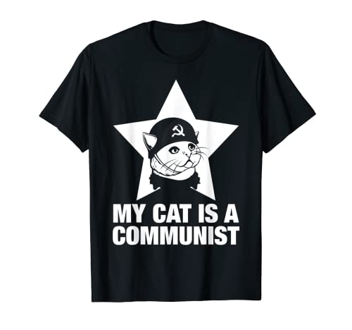 Mi gato es un comunista Camiseta