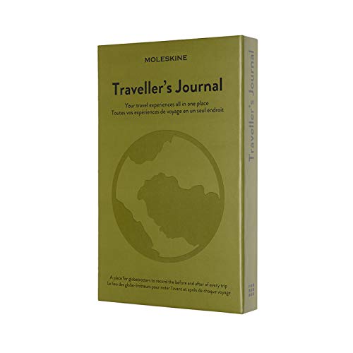 Moleskine - Diario de Viaje, Cuaderno Temático, Cuaderno de Tapa Dura para Organizar y Recordar Tus Viajes, Tamaño Grande 13 x 21 cm, 400 Páginas