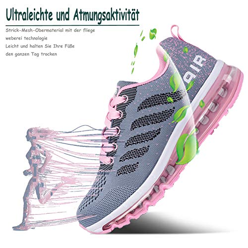 Monrinda Unisex Zapatillas de Deporte Mujer Deportivo Zapatos para Correr Hombre Runing Sports Trainers Gimnasio Air Cushion…