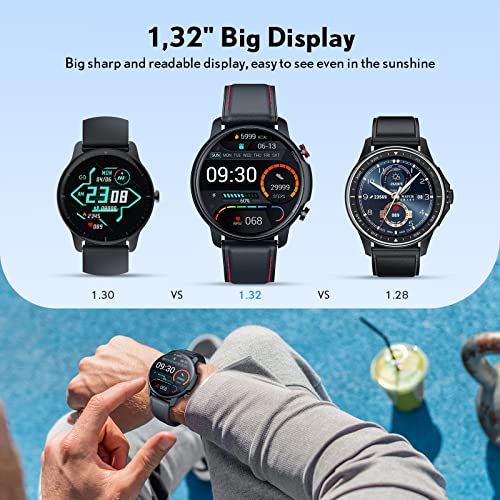 Motsfit Reloj Inteligente Hombre: Smartwatch con Pulsometro Podometro Presión Arterial Pulsera Actividad Inteligente Deportivo Impermeable Reloj Hombre para iPhone Android