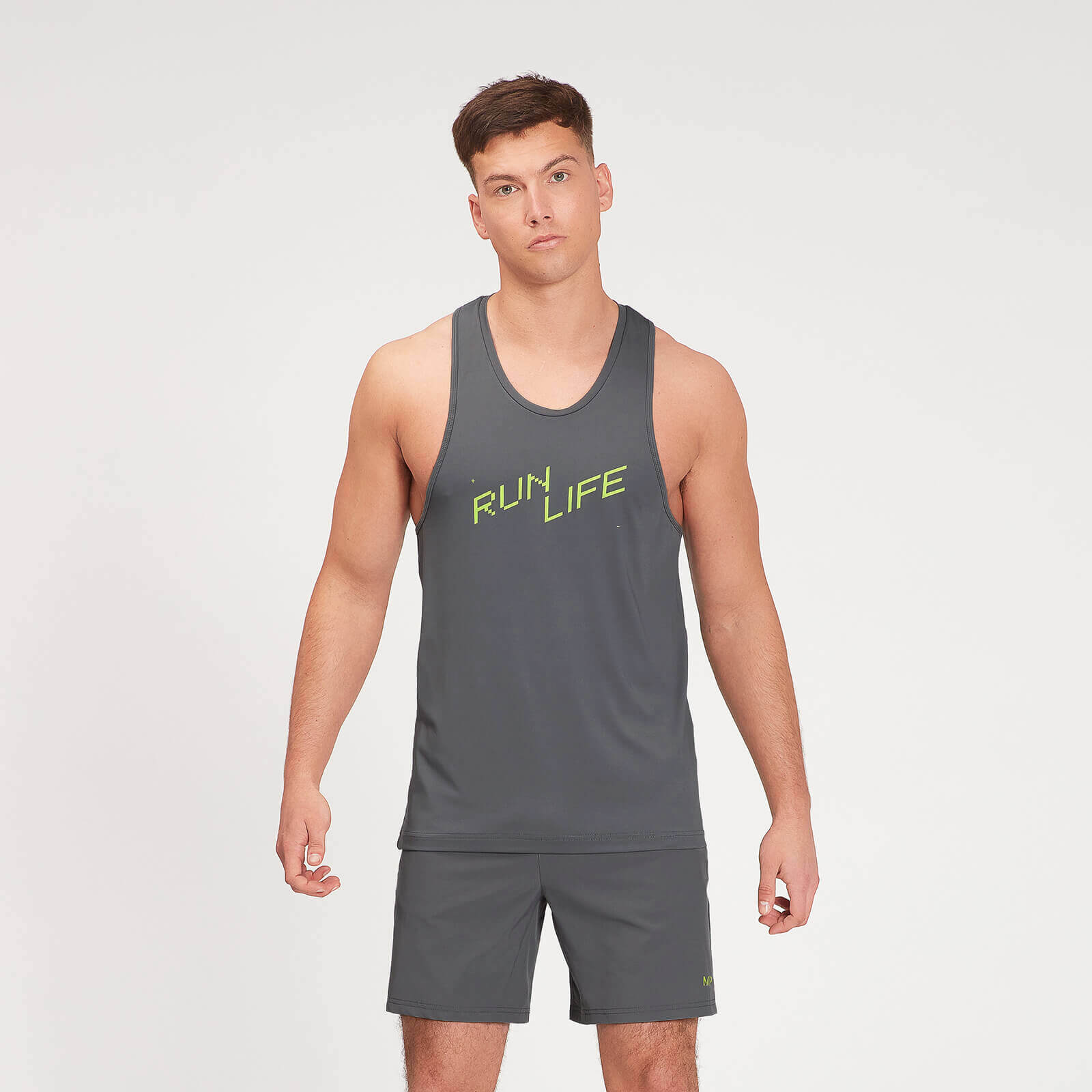 MP Men's Graphic Running Tank Top - Carbon - L