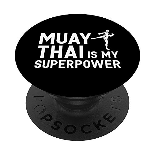 Muay Thai Divertidos artes marciales tailandesas Boxeo Coach Lover Regalos PopSockets PopGrip Intercambiable