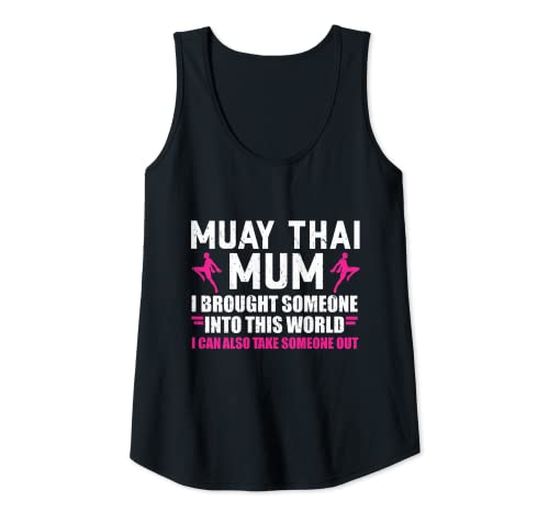 Mujer Mamá Madre Mauy Tailandia Tailandia Muay Thai Camiseta sin Mangas