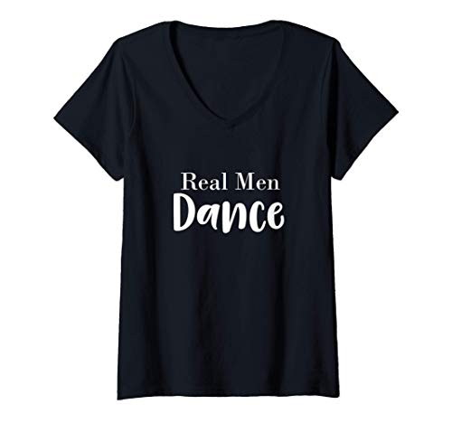 Mujer Real Men Dance Men's Dancewear Ballet Barre Hip-hop Camiseta Cuello V