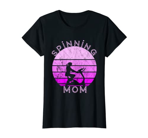 Mujer Spinning Mamá Interior Spinning Clase Bicicleta Entrenamiento Madre Camiseta