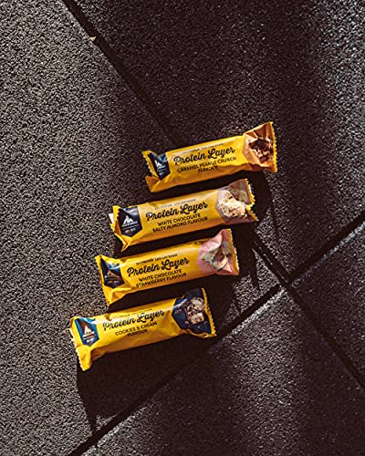 Multipower Protein Layer Bar, 18 x 50 g Riegel (Caramel Peanut Crunch)