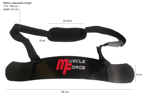 MuscleForge® Arm Blaster, Biceps Trainer, Aislador de bíceps para un óptimo aislamiento de los músculos del bíceps y del brazo, Biceps Blaster para culturismo y entrenamiento con pesas