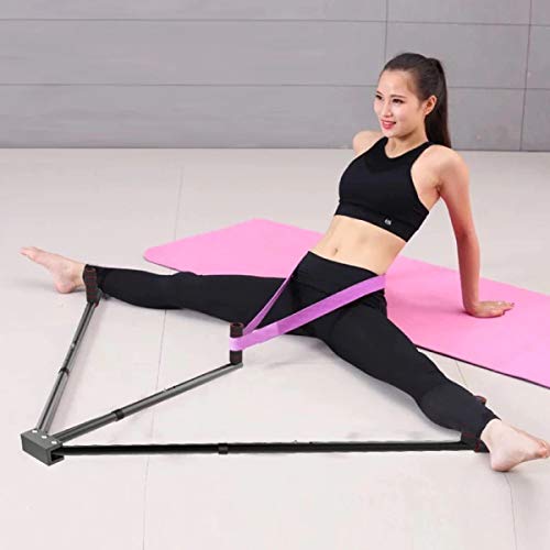 MuscleForge Separador de piernas para estirar los aductores hasta más de 180 °, entrenador de espaguetis para piernas de ballet, artes marciales y fitness, de aluminio con asas acolchadas