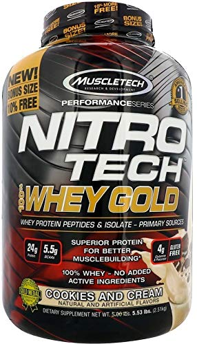 Muscletech Performance Series Nitro Tech 100% Whey Gold (5,5lbs) 2508 g
