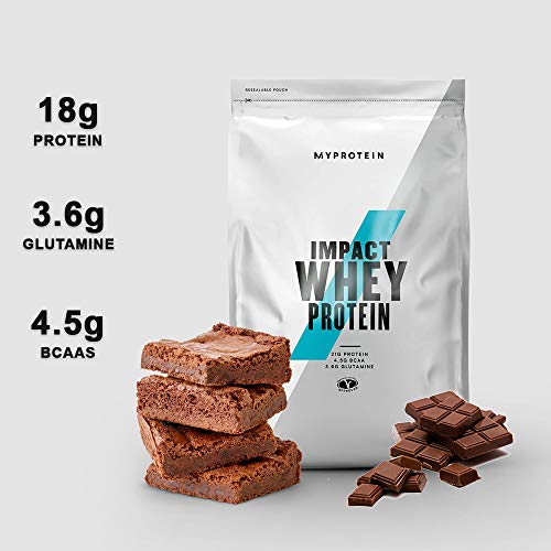 Myprotein Impact Whey Proteína de Suero, Sabor Brownie de Chocolate - 2,5 kg