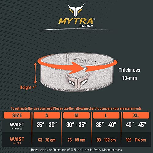 Mytra fusión Cinturón de Halterofilia L2 Gym Fitness, Ponerse en Cuclillas,Peso Muerto
