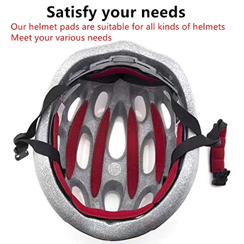 NA Juego de Almohadillas para Casco de Bicicleta universales Almohadillas de Espuma para Casco anticolisión Protección de Esponja de Bicicleta Motocicleta