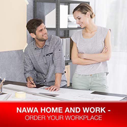 NAWA Home & Work Estantes de almacenamiento, pack de 2 estanterías para el sótano/estantería para taller/estantería para garaje, estantería práctica y versátil (180x90x30Grey) PACK-EST180GR