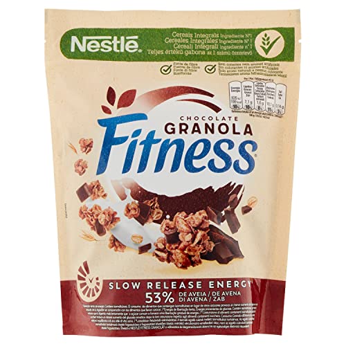 Nestlé Fitness Cereales Granola Copos de Avena Integral y Trigo con Miel, 300g
