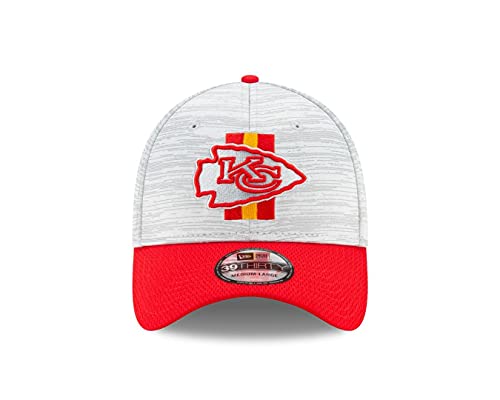 New Era Kansas City Chiefs - 39Thirty Stretch Cap - NFL 2021 Training - Dolphin Grey/Red - M - L