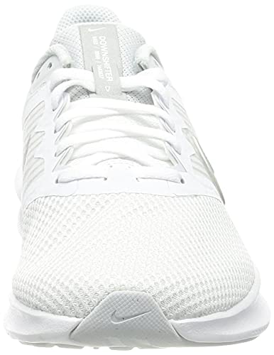 Nike Downshifter 11, Zapatillas para Correr Mujer, White Mtlc Silver Pure Platinum Wolf Grey, 38 EU