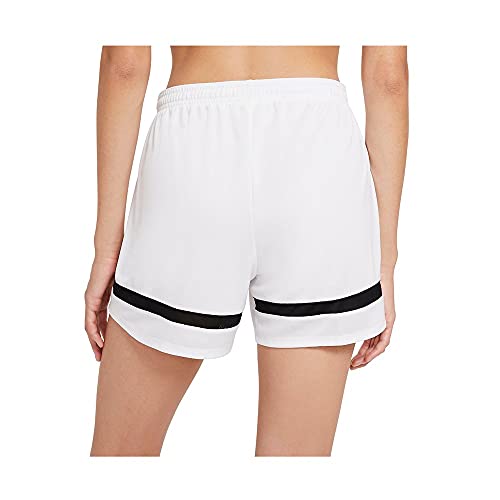 NIKE Dri-fit Academy Pantalones Cortos, Blanco/Negro/Negro/Negro, Large para Mujer