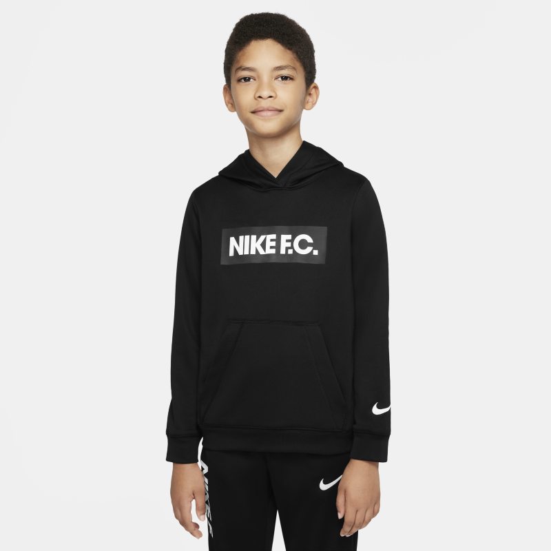 Nike F.C. Sudadera con capucha de fútbol - Niño/a - Negro