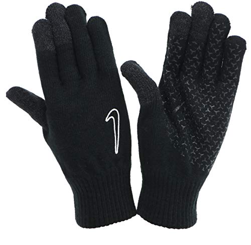 Nike Knitted Tech and Grip Guantes Black/Black/White S/M