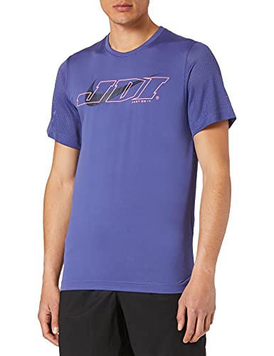 NIKE M NK Top SS SC T-Shirt, dk Purple Dust/(Midnight Navy), Mens