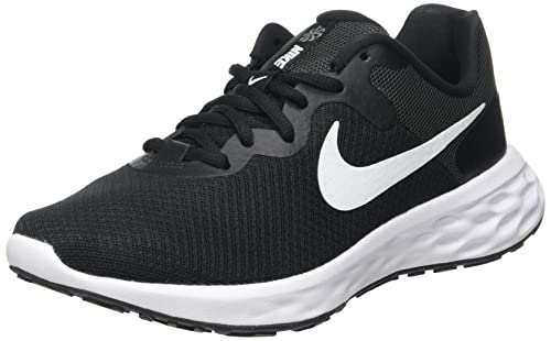 Nike Revolution 6, Road Running Shoe Mujer, Black White Dk Smoke Grey Cool, 40 EU