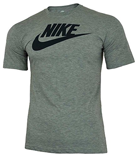 Nike Tee-Futura Icon, Camiseta Para Hombre, Gris, L