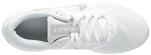 Nike Wmns Downshifter 11, Zapatillas para Correr Mujer, White Mtlc Silver Pure Platinum Wolf Grey, 39 EU