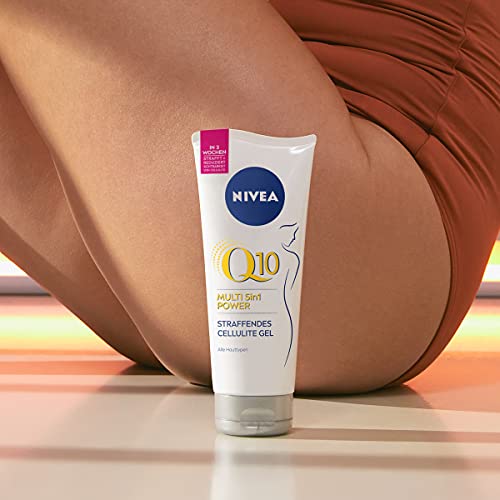NIVEA Q10 Multi Power 5in1 Gel-Crema Anticelulítico + Reafirmante (1 x 200 ml), gel en crema para reducir los signos de celulitis, crema anticelulítica y cuidado corporal