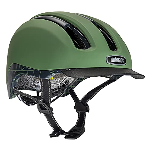 Nutcase VIO Adventure-Small/Medium-Bahous Green Helmets, Unisex Adulto, S/M