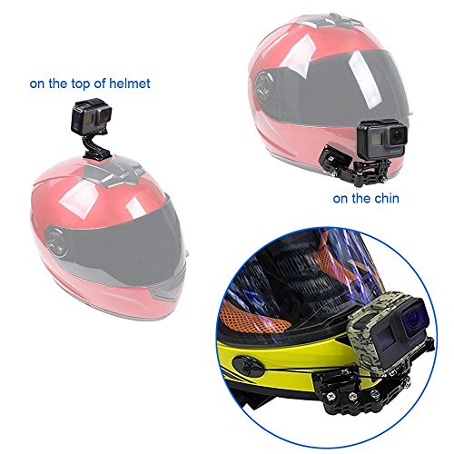 O RLY Kit de Montaje para Casco Helmet Bike Motorcycle MotorBike para GoPro Hero 4 5 6 CAM SJCAM/Apeman/Campark/akaso Cámaras deportivas y accesorios