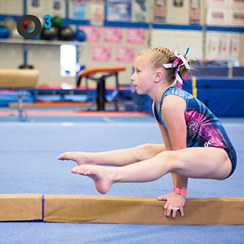 O3 - Manoplas de gimnasia para niños - Perfecto para el gimnasio en el suelo, los atletas (también para barras) - Protege la palma de las manos - Talla XS-S-M-L disponibles (XS)