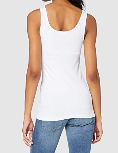 Only 15095808 Camiseta sin Mangas, Blanco (White White), 36 (Talla del Fabricante: X-Small) para Mujer