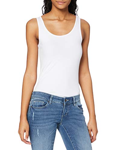Only 15095808 Camiseta sin Mangas, Blanco (White White), 36 (Talla del Fabricante: X-Small) para Mujer